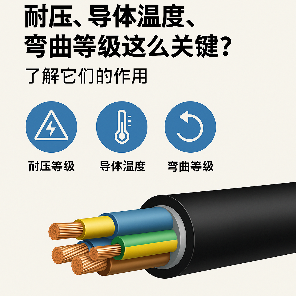 为什么充电电缆的耐压、导体温度、弯曲等级这么关键？？？？？？？？相识它们的作用