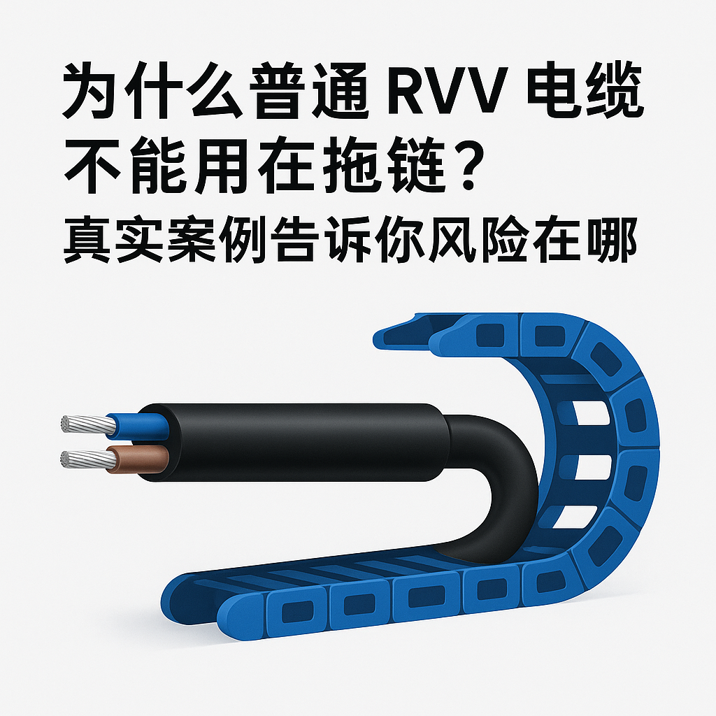 为什么通常 RVV 电缆不能用在拖链？？？？？？真实案例通知你风险在哪