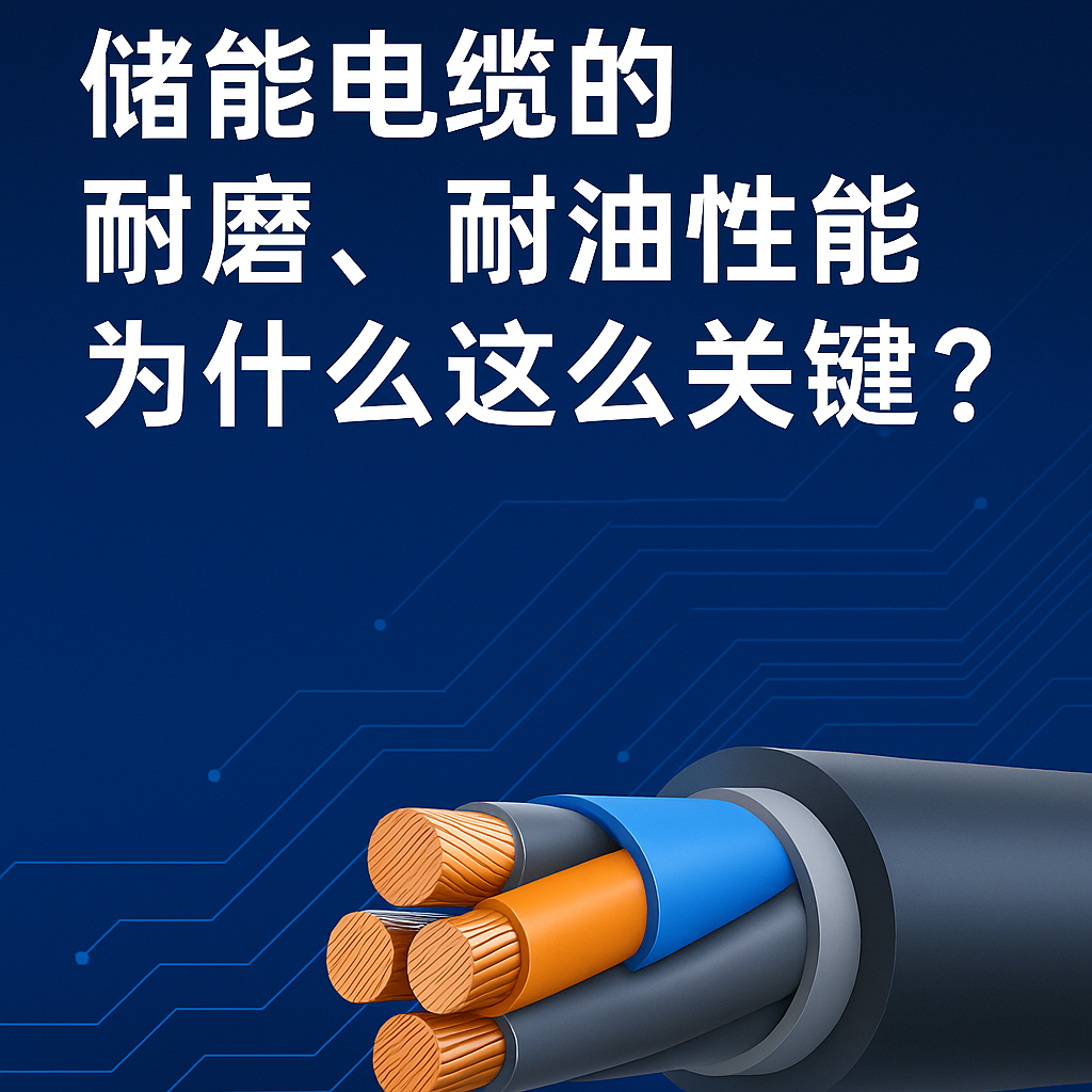 储能电缆的耐磨、耐油机能为什么这么关键？？？？？？？？真实工况通知你答案