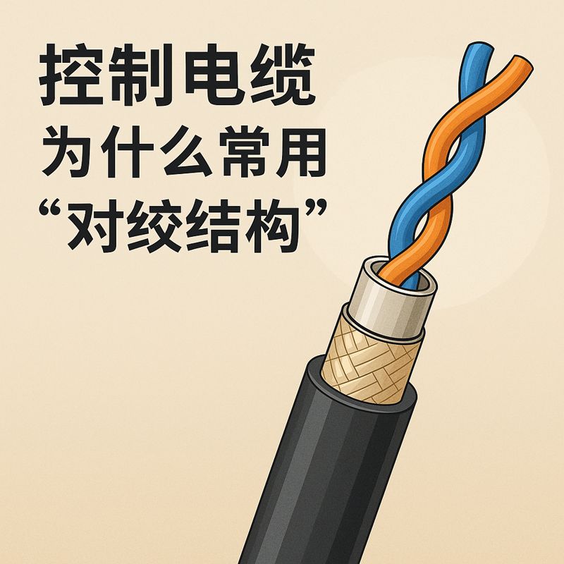 节造电缆为什么常用“对绞结构”？？？？？？？？